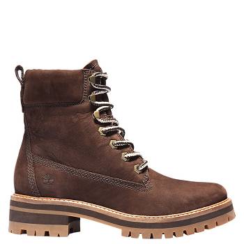 Timberland Női Courmayeur Valley 6 Inch Bakancs Sötét Barna